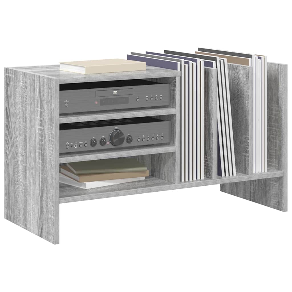 Platenkast 78.5 X 35 X 45 Cm Bewerkt Hout Grijs sonoma
