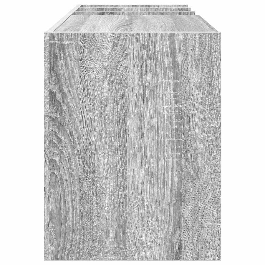 Platenkast 78.5 X 35 X 45 Cm Bewerkt Hout Grijs sonoma