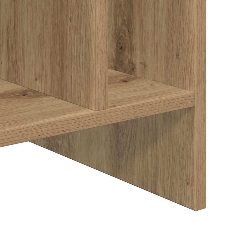 Platenkast Artisan Eiken 78.5 x 35 x 45 cm Bewerkt hout