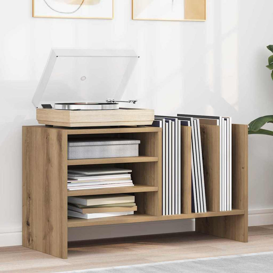 Platenkast Artisan Eiken 78.5 x 35 x 45 cm Bewerkt hout