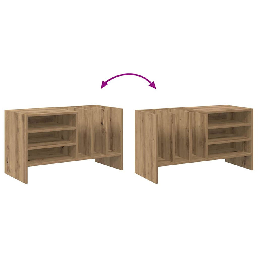 Platenkast Artisan Eiken 78.5 x 35 x 45 cm Bewerkt hout