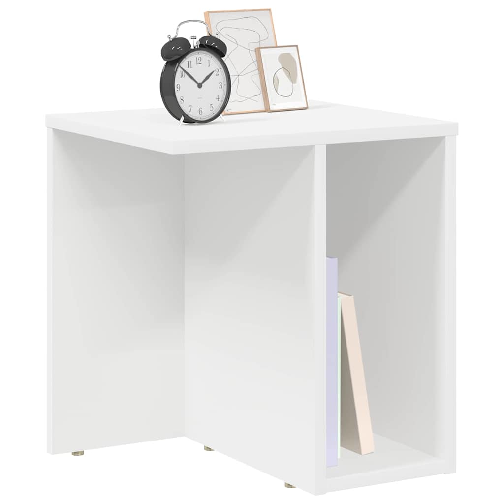 Bijzettafel 2 pcs Wit 37 x 32 x 40 cm Bewerkt hout