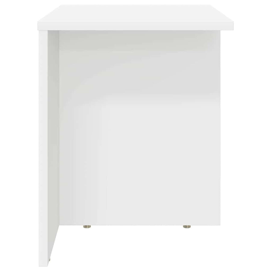 Bijzettafel 2 pcs Wit 37 x 32 x 40 cm Bewerkt hout