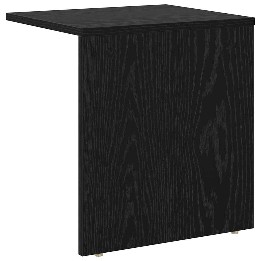Bijzettafel Zwart Eiken 37 x 32 x 40 cm Bewerkt hout