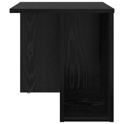 Bijzettafel Zwart Eiken 37 x 32 x 40 cm Bewerkt hout