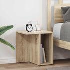Bijzettafel set 2 stuks Sonoma eiken 37x32x40 cm