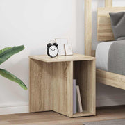 Bijzettafel set 2 stuks Sonoma eiken 37x32x40 cm