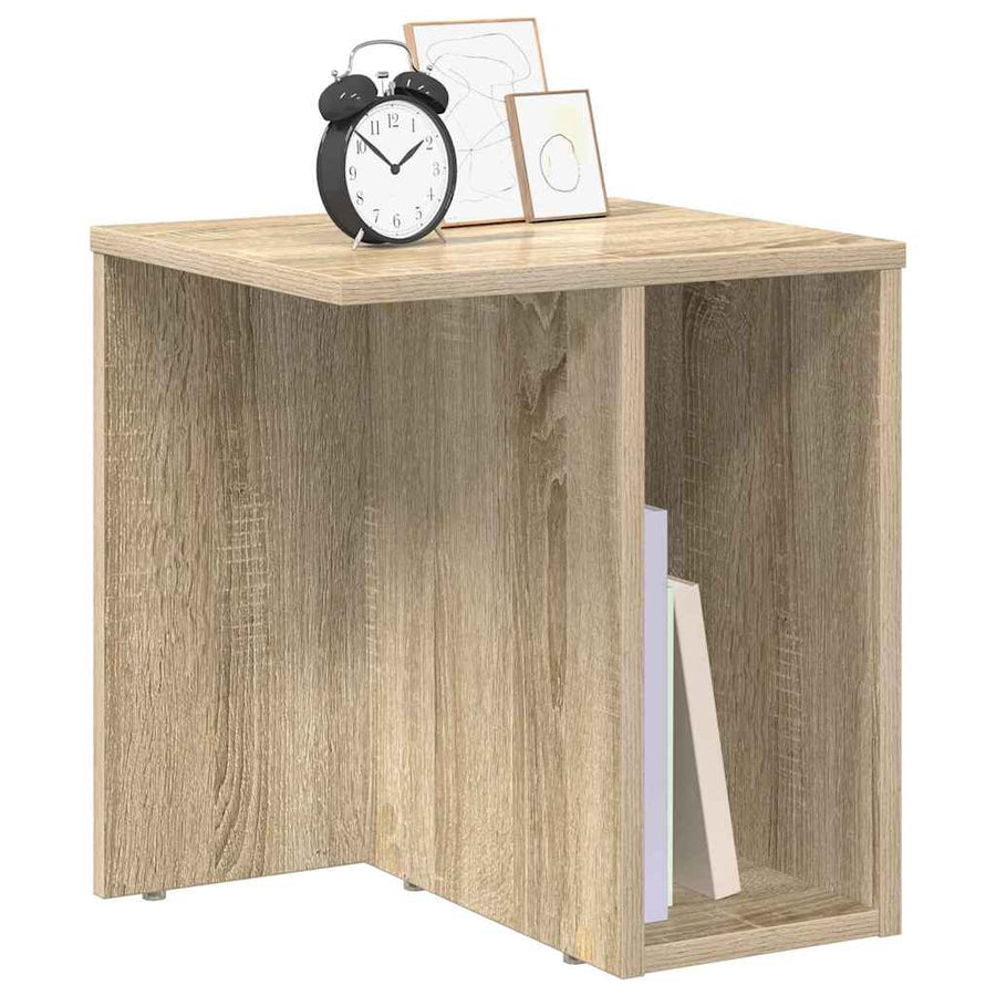 Bijzettafel 2 pcs Sonoma Eiken 37 x 32 x 40 cm Bewerkt hout
