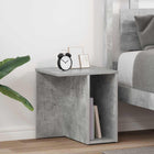 Bijzettafel set 2 stuks beton grijs 37x32x40 cm