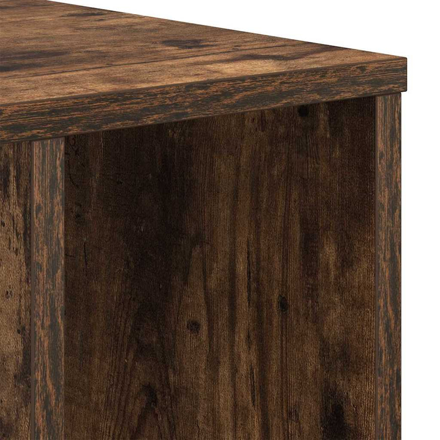 Bijzettafel Gerookt eiken 37 x 32 x 40 cm Bewerkt hout