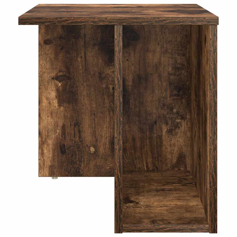 Bijzettafel Gerookt eiken 37 x 32 x 40 cm Bewerkt hout