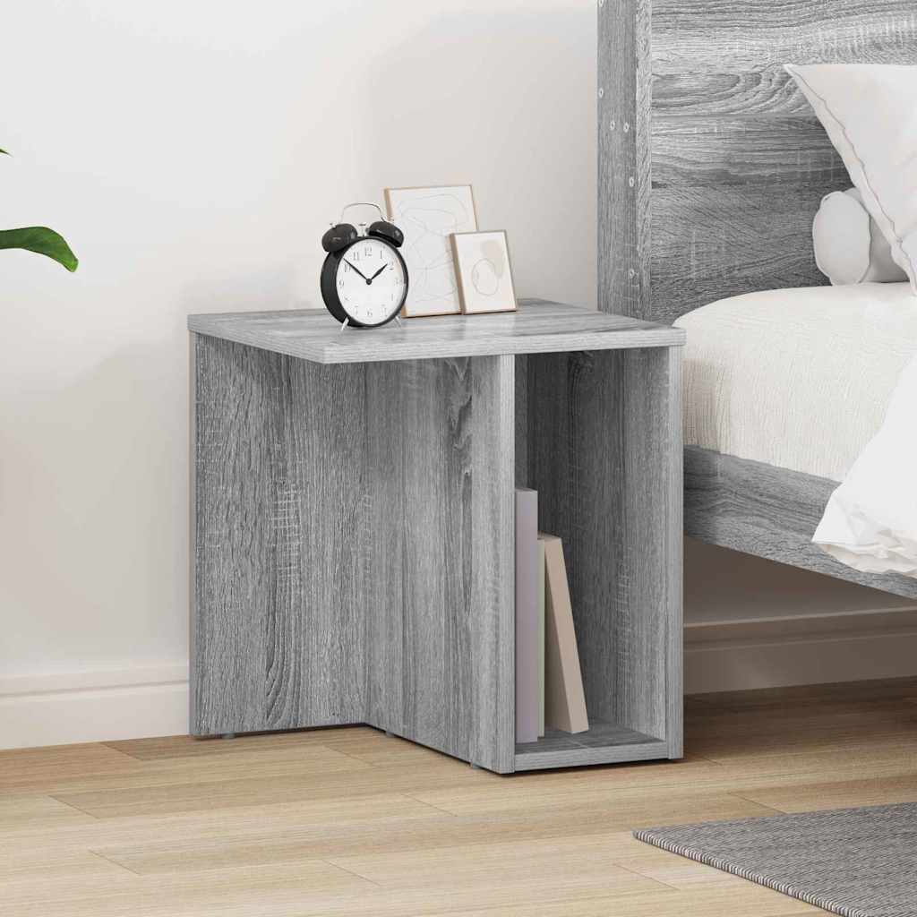 Bijzettafel Grijs Sonoma 37 x 32 x 40 cm Bewerkt hout
