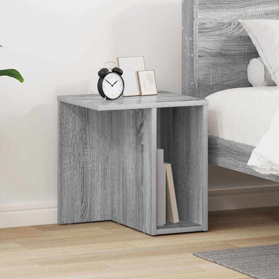 Bijzettafel Grijs Sonoma 37 x 32 x 40 cm Bewerkt hout