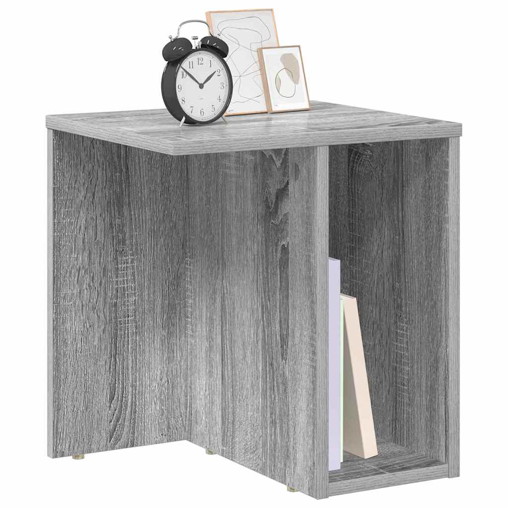 Bijzettafel Grijs Sonoma 37 x 32 x 40 cm Bewerkt hout