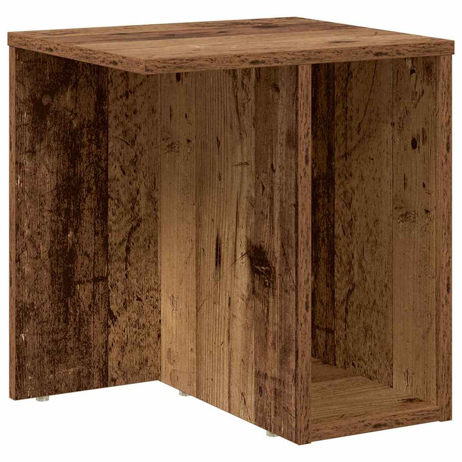 Bijzettafel Oudhout 37 x 32 x 40 cm Bewerkt hout