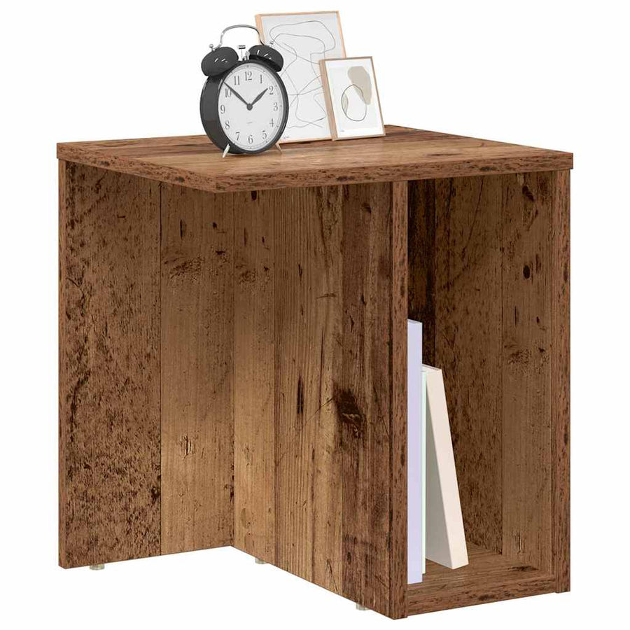 Bijzettafel Oudhout 37 x 32 x 40 cm Bewerkt hout