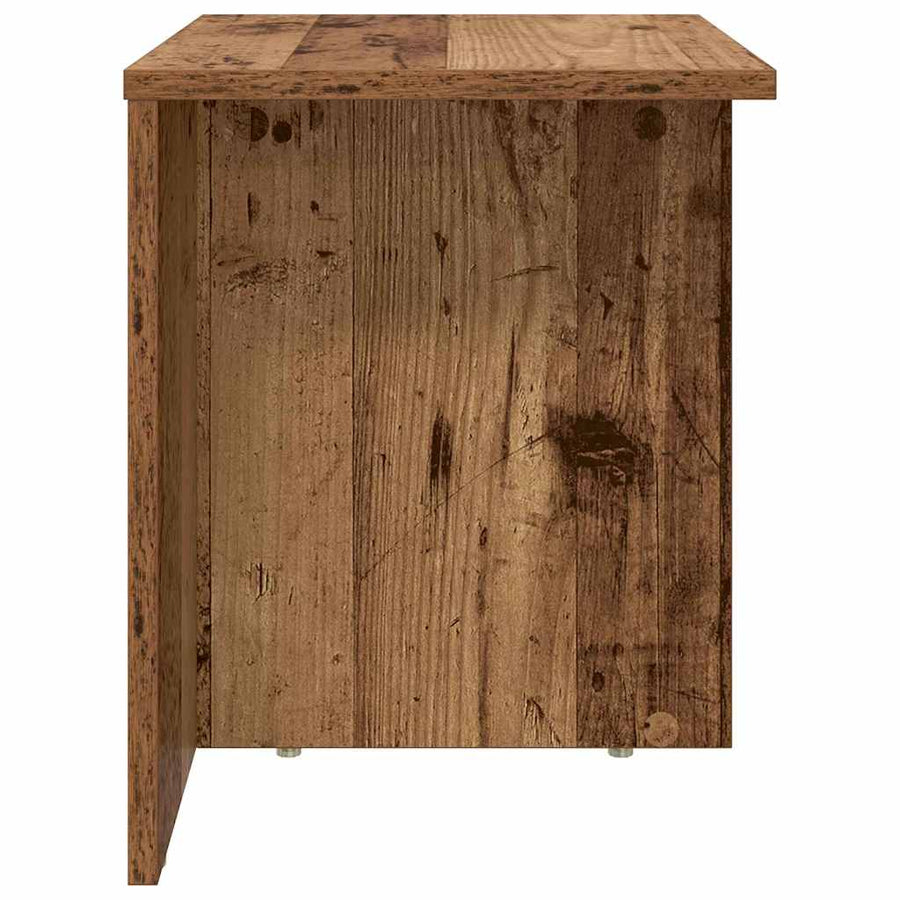 Bijzettafel Oudhout 37 x 32 x 40 cm Bewerkt hout