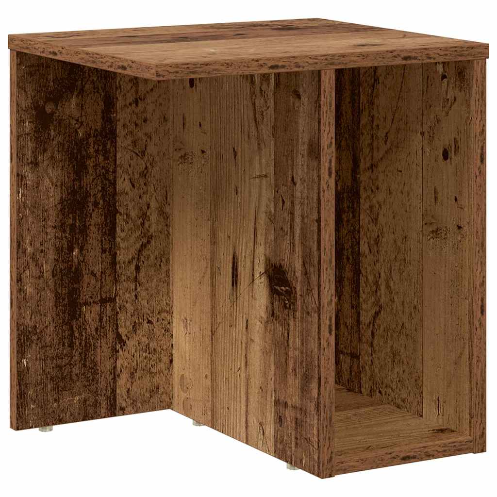 Bijzettafel 2 pcs Oudhout 37 x 32 x 40 cm Bewerkt hout
