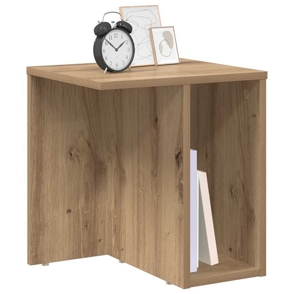 Bijzettafel Artisan Eiken 37 x 32 x 40 cm Bewerkt hout