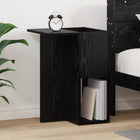 Side Table Black Oak 35 x 40 x 55 cm Engineered wood