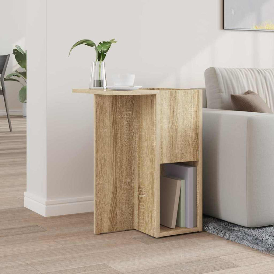 Bijzettafel Sonoma Eiken 35 x 40 x 55 cm Bewerkt hout