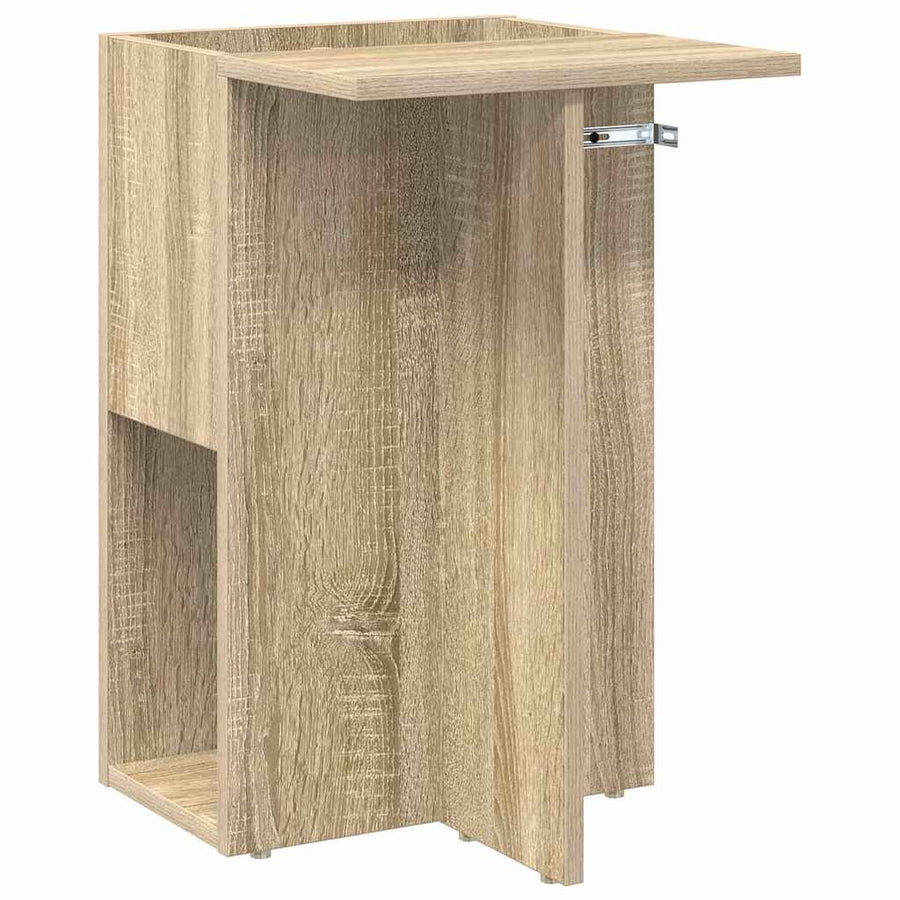 Bijzettafel Sonoma Eiken 35 x 40 x 55 cm Bewerkt hout