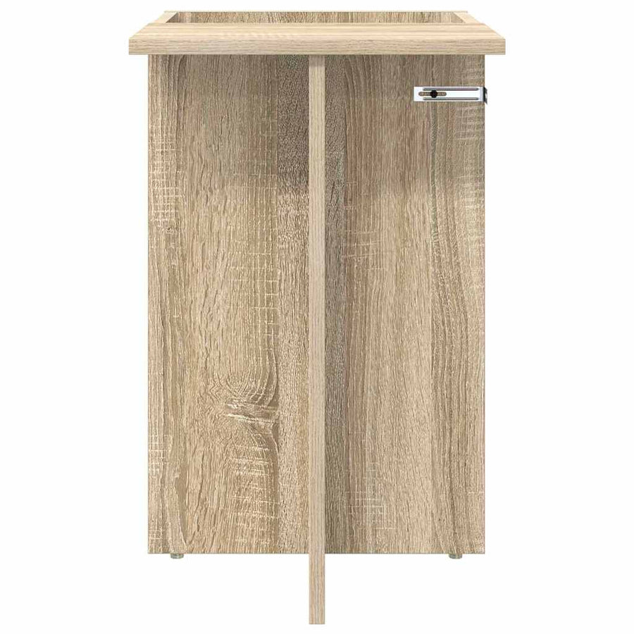 Bijzettafel Sonoma Eiken 35 x 40 x 55 cm Bewerkt hout