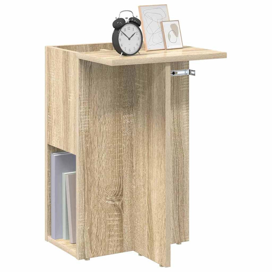 Bijzettafel Sonoma Eiken 35 x 40 x 55 cm Bewerkt hout