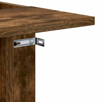 Bijzettafel Gerookt eiken 35 x 40 x 55 cm Bewerkt hout