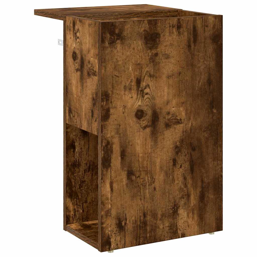 Bijzettafel Gerookt eiken 35 x 40 x 55 cm Bewerkt hout