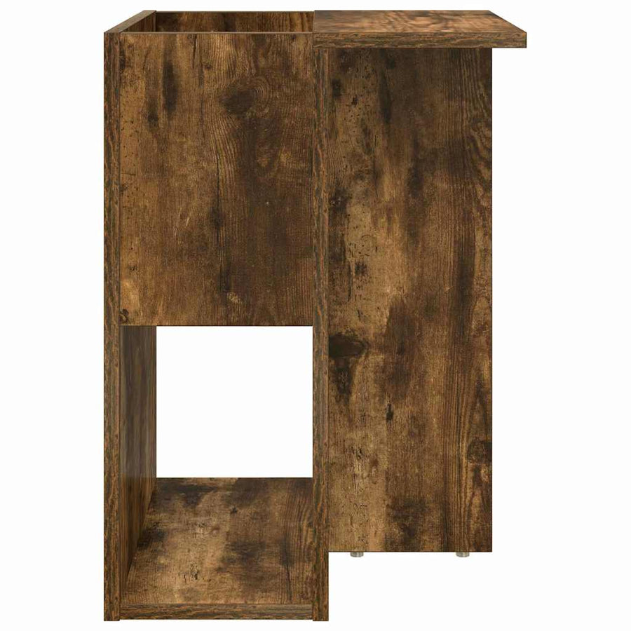 Bijzettafel Gerookt eiken 35 x 40 x 55 cm Bewerkt hout