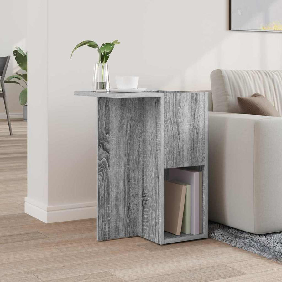 Bijzettafel Grijs Sonoma 35 x 40 x 55 cm Bewerkt hout