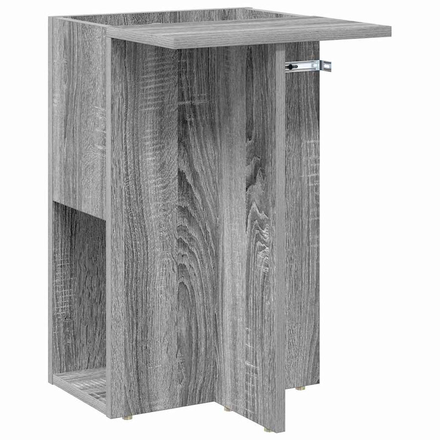 Bijzettafel Grijs Sonoma 35 x 40 x 55 cm Bewerkt hout