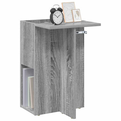 Bijzettafel Grijs Sonoma 35 x 40 x 55 cm Bewerkt hout