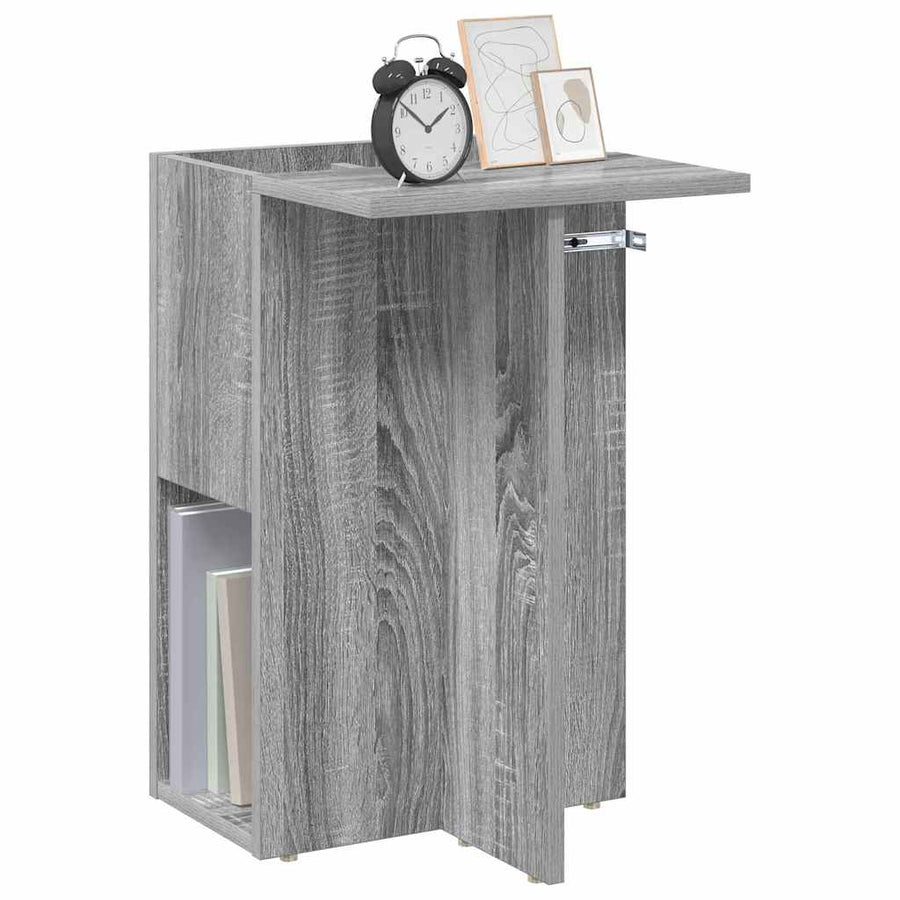Bijzettafel Grijs Sonoma 35 x 40 x 55 cm Bewerkt hout