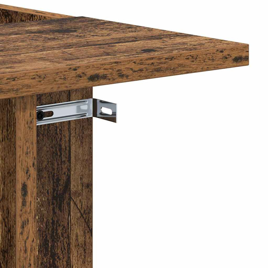 Bijzettafel Oudhout 35 x 40 x 55 cm Bewerkt hout