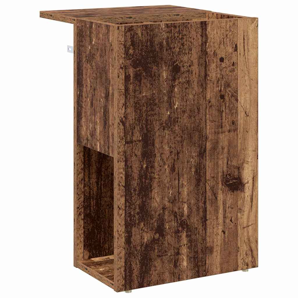 Bijzettafel Oudhout 35 x 40 x 55 cm Bewerkt hout