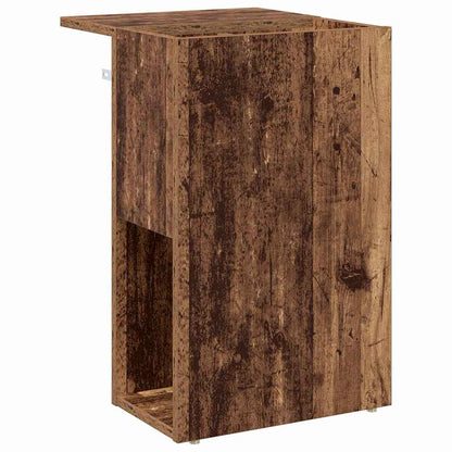 Bijzettafel Oudhout 35 x 40 x 55 cm Bewerkt hout