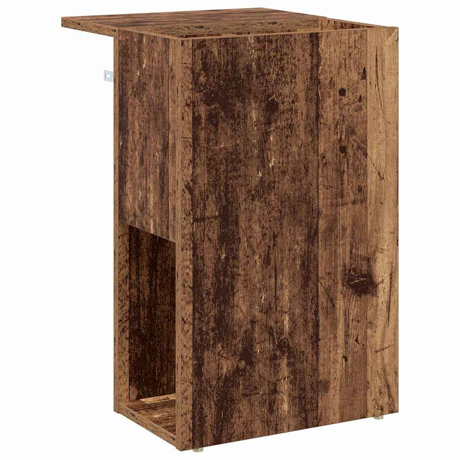 Bijzettafel Oudhout 35 x 40 x 55 cm Bewerkt hout