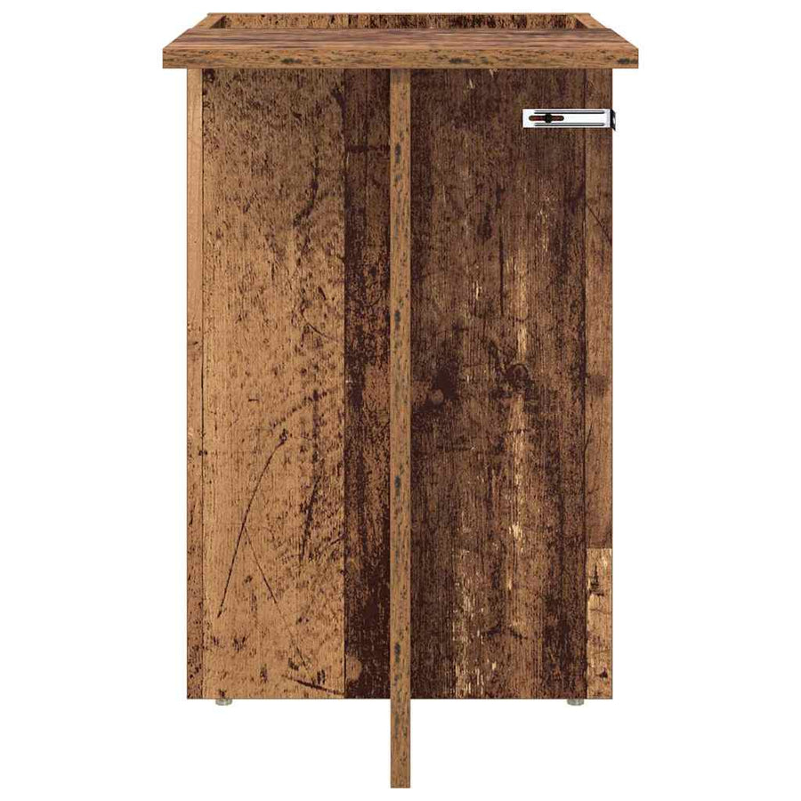 Bijzettafel Oudhout 35 x 40 x 55 cm Bewerkt hout