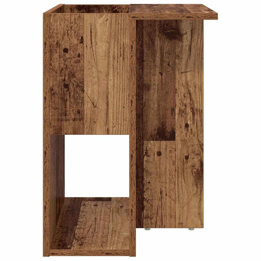 Bijzettafel Oudhout 35 x 40 x 55 cm Bewerkt hout