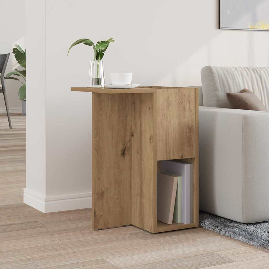 Bijzettafel Artisan Eiken 35 x 40 x 55 cm Bewerkt hout