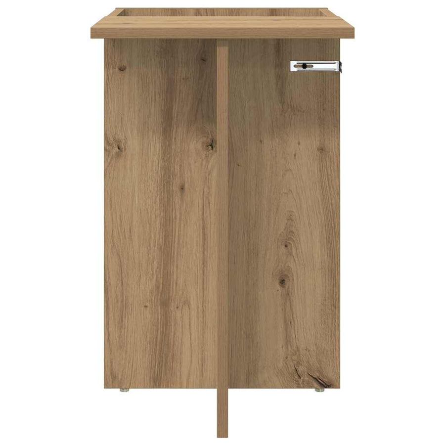 Bijzettafel Artisan Eiken 35 x 40 x 55 cm Bewerkt hout