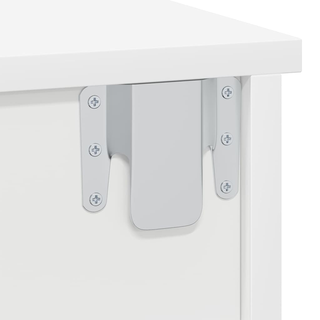 Nachtkastje 2 pcs Wit 40 x 31 x 15 cm Bewerkt hout