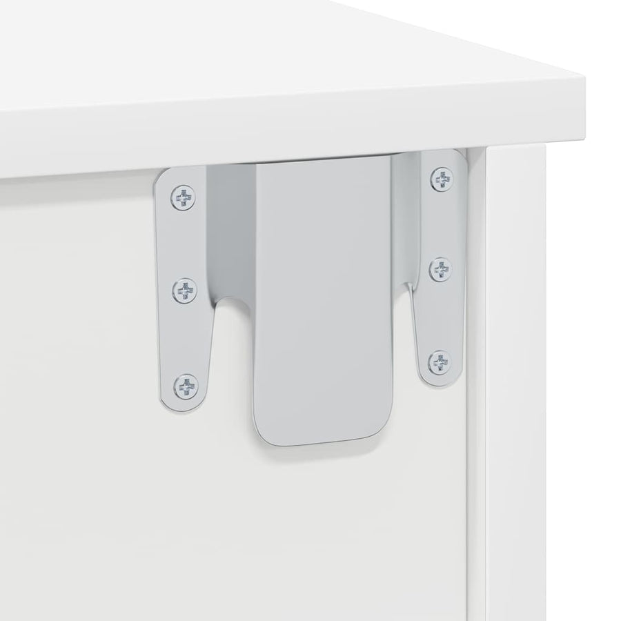 Nachtkastje 2 pcs Wit 40 x 31 x 15 cm Bewerkt hout