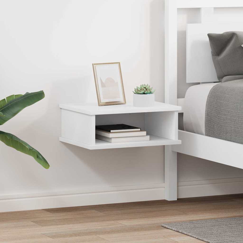 Nachtkastje 2 pcs Wit 40 x 31 x 15 cm Bewerkt hout