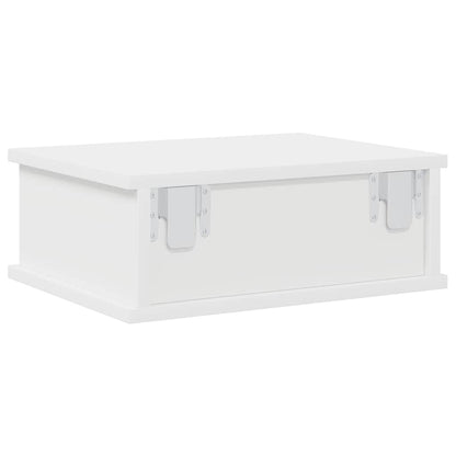 Nachtkastje 2 pcs Wit 40 x 31 x 15 cm Bewerkt hout