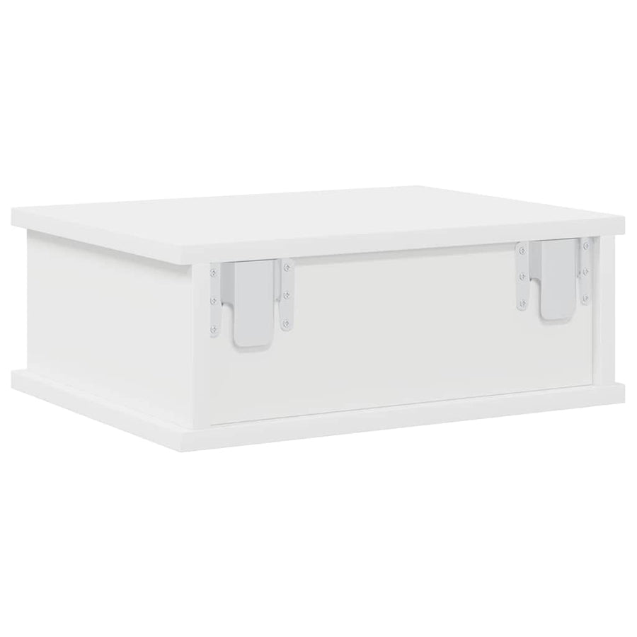 Nachtkastje 2 pcs Wit 40 x 31 x 15 cm Bewerkt hout