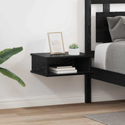 Nachtkastjes set zwart eiken 40x31x15 cm