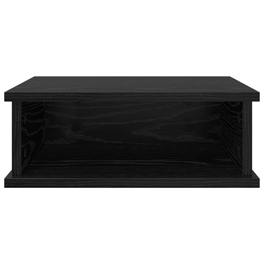 Nachtkastje 2 pcs Zwart Eiken 40 x 31 x 15 cm Bewerkt hout